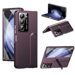 For Samsung Galaxy Z Fold5 5G Case Foldable Kickstand Skin-Touch PC Phone Cover Built In Screen Protector