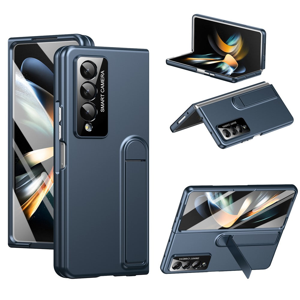 For Samsung Galaxy Z Fold3 5G Case Foldable Kickstand Skin-Touch PC Phone Cover Built In Screen Protector