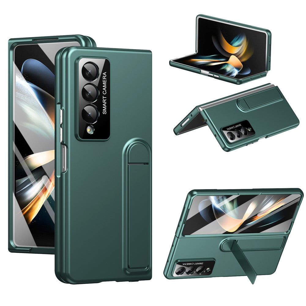 For Samsung Galaxy Z Fold3 5G Case Foldable Kickstand Skin-Touch PC Phone Cover Built In Screen Protector