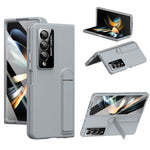 For Samsung Galaxy Z Fold3 5G Case Foldable Kickstand Skin-Touch PC Phone Cover Built In Screen Protector