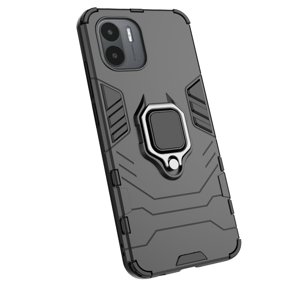 For Xiaomi Redmi A1 4G / A2 4G Phone Case Ring Holder Kickstand Hybrid Hard PC Soft TPU Scratch Resistant Protective Cover