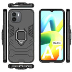 For Xiaomi Redmi A1 4G / A2 4G Phone Case Ring Holder Kickstand Hybrid Hard PC Soft TPU Scratch Resistant Protective Cover