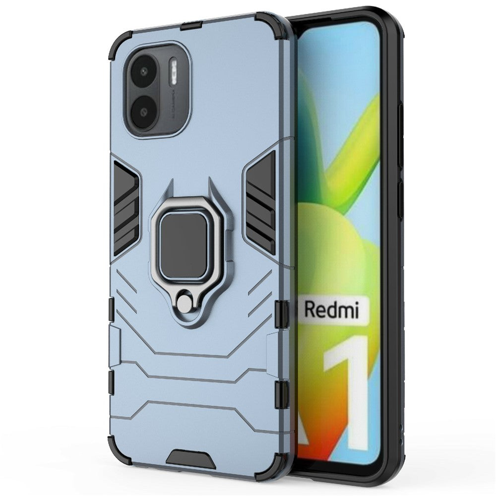 For Xiaomi Redmi A1 4G / A2 4G Phone Case Ring Holder Kickstand Hybrid Hard PC Soft TPU Scratch Resistant Protective Cover