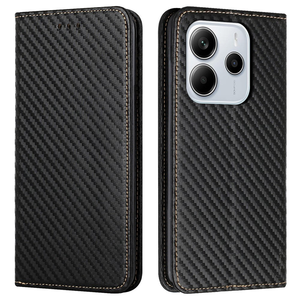 For Xiaomi Redmi Note 14 4G (163.25mm) Case Leather Flip Phone Cover Stand Strong Magnetic Closure