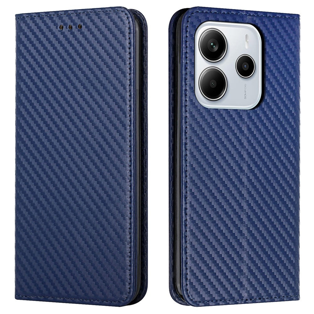 Xiaomi Redmi Note 14 4G (163.25mm) Fodral Läder Flip mobilfodral Stativ Stark Magnetstängning