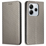 Xiaomi Redmi Note 14 4G (163.25mm) Fodral Läder Flip mobilfodral Stativ Stark Magnetstängning