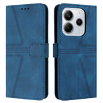 For Xiaomi Redmi Note 14 4G (163.25mm) Case Triangle Imprinted Anti-Scratch Phone Wallet Cover