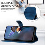 For Xiaomi Redmi Note 14 4G (163.25mm) Case Triangle Imprinted Anti-Scratch Phone Wallet Cover