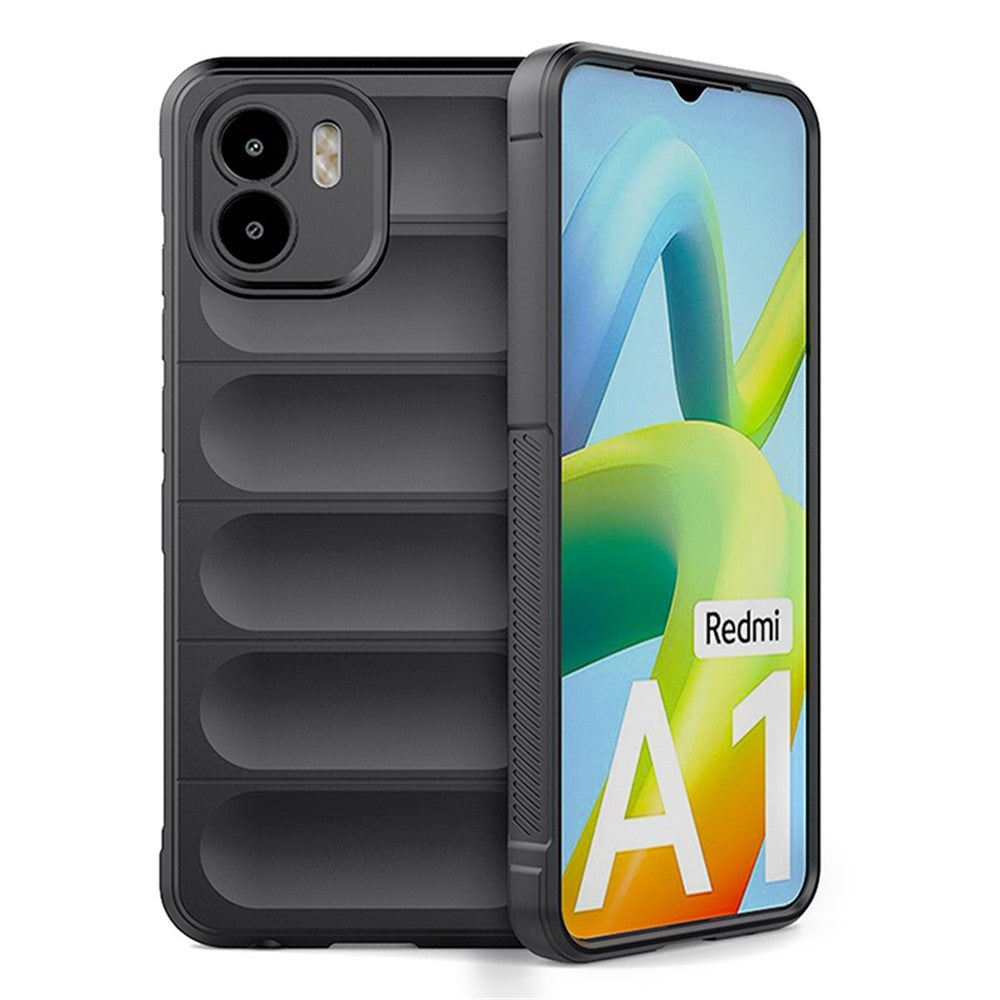 Xiaomi Redmi A1 4G / A2 4G TPU Anti-fingeravtryck Mobilmobil Baksida Fallskydd mobilskal