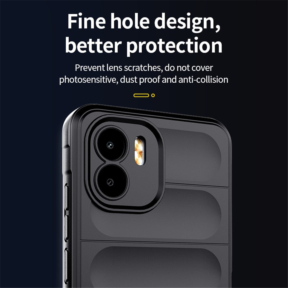 Xiaomi Redmi A1 4G / A2 4G TPU Anti-fingeravtryck Mobilmobil Baksida Fallskydd mobilskal