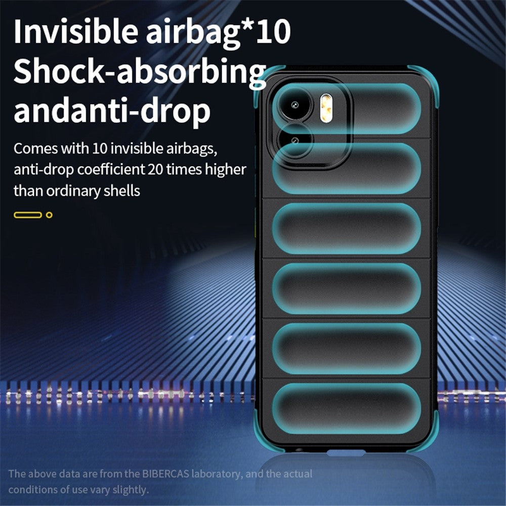 Xiaomi Redmi A1 4G / A2 4G TPU Anti-fingeravtryck Mobilmobil Baksida Fallskydd mobilskal