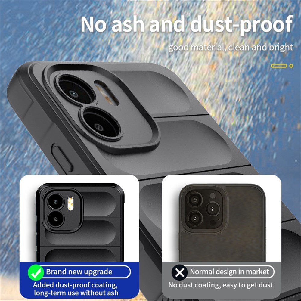Xiaomi Redmi A1 4G / A2 4G TPU Anti-fingeravtryck Mobilmobil Baksida Fallskydd mobilskal