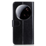 For Xiaomi 15 Ultra Case Crazy Horse Texture PU Leather Phone Stand Cover