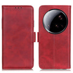 For Xiaomi 15 Ultra Case Stand Cowhide Texture PU Leather Phone Cover