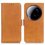 For Xiaomi 15 Ultra Case Stand Cowhide Texture PU Leather Phone Cover