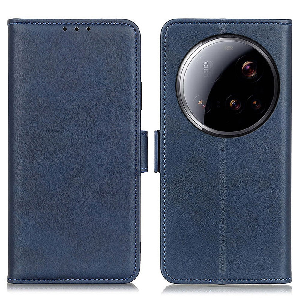 For Xiaomi 15 Ultra Case Stand Cowhide Texture PU Leather Phone Cover
