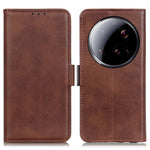 For Xiaomi 15 Ultra Case Stand Cowhide Texture PU Leather Phone Cover