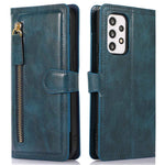 Zipper Pocket Phone Case For Samsung Galaxy A23 5G (Global Version) / 4G Shockproof PU Leather Phone Cover Wallet Stand with Magnetic Buckle