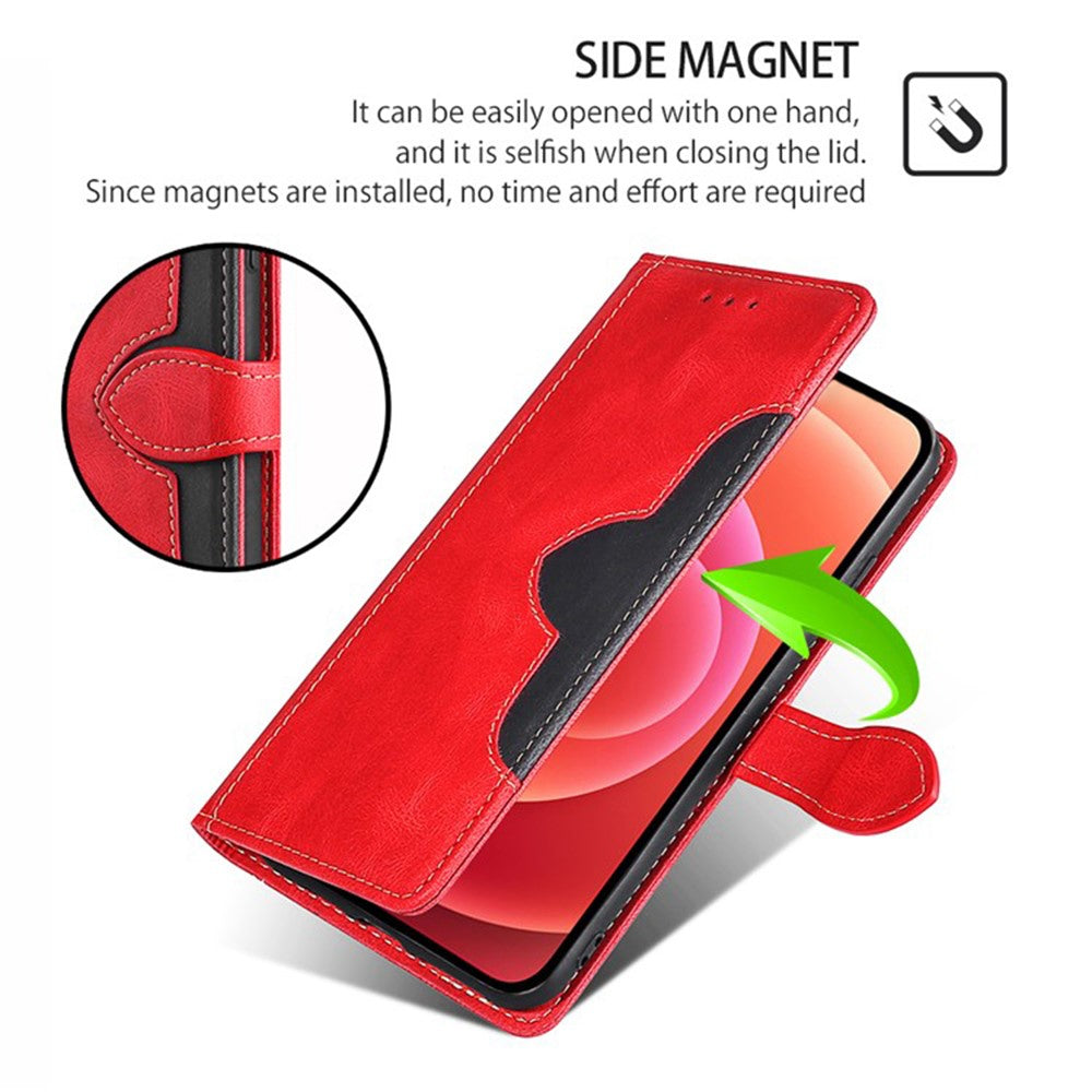 For Xiaomi Redmi Note 14 4G (163.25mm) Case Leather Wallet Phone Cover with Straw Hat Magnetic Clasp