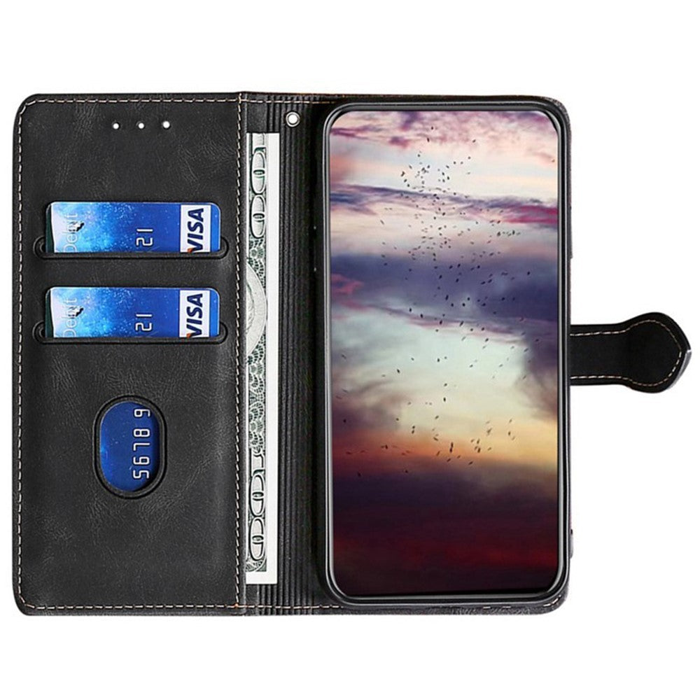 For Xiaomi Redmi Note 14 Pro 4G Case Leather Wallet Phone Cover with Straw Hat Magnetic Clasp
