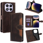 For Xiaomi Redmi Note 14 Pro 4G Case Leather Wallet Phone Cover with Straw Hat Magnetic Clasp