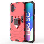 Til Samsung Galaxy F06 5G / M06 5G etui PC + TPU beskyttende telefoncover med ringstativ