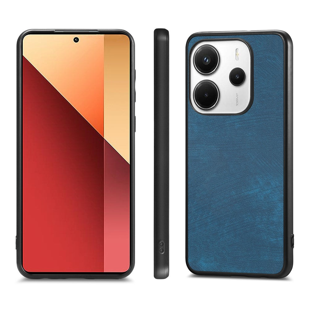 Xiaomi Redmi Note 14 4G (163.25mm) Fodral Stötsäkert Slim Retro Läder mobil Baksida
