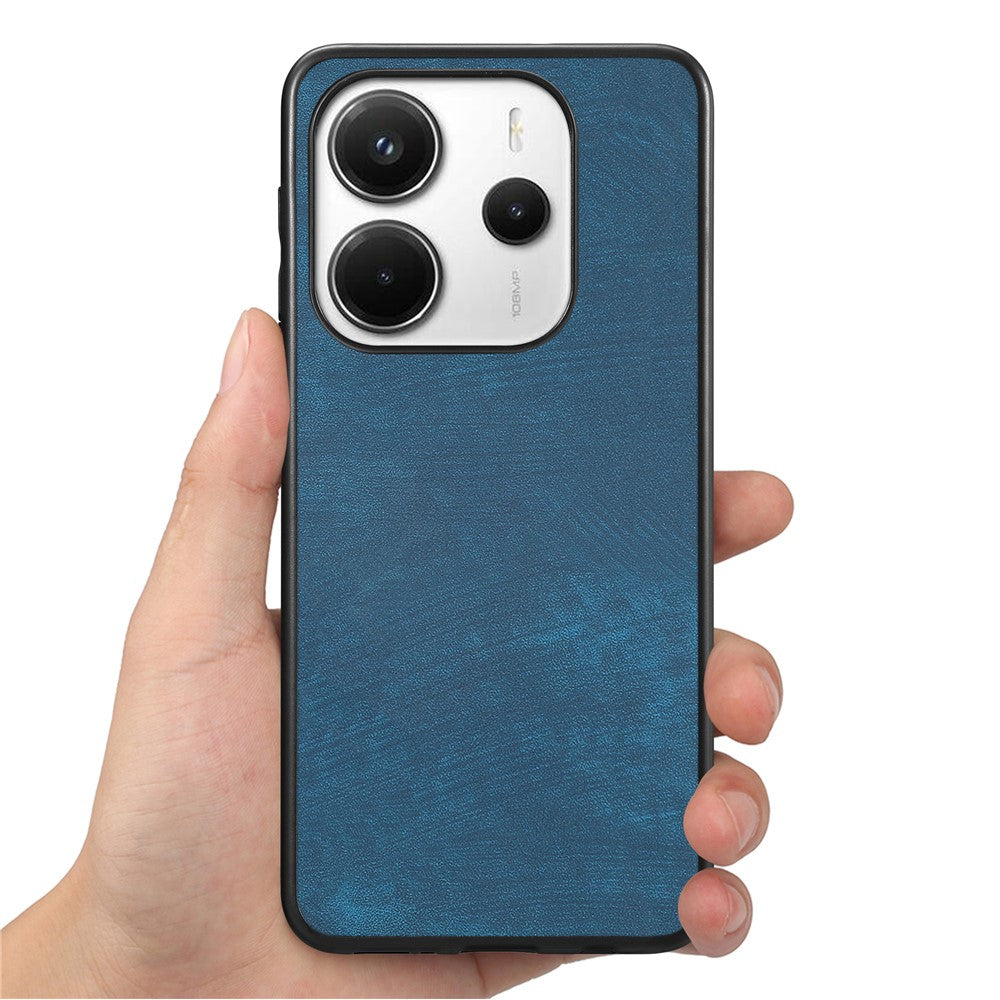 Xiaomi Redmi Note 14 4G (163.25mm) Fodral Stötsäkert Slim Retro Läder mobil Baksida