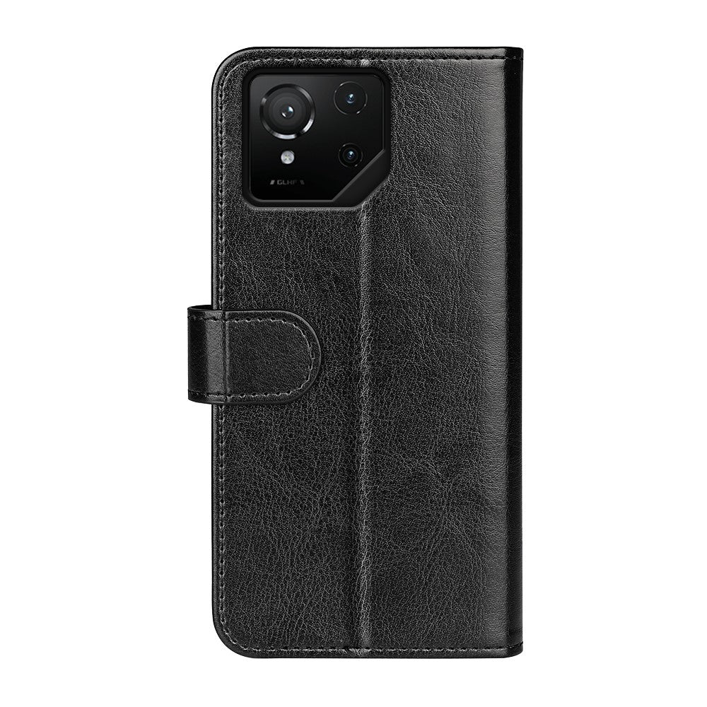 For Asus ROG Phone 9 Pro 5G Case Crazy Horse Texture Stand Leather Phone Cover