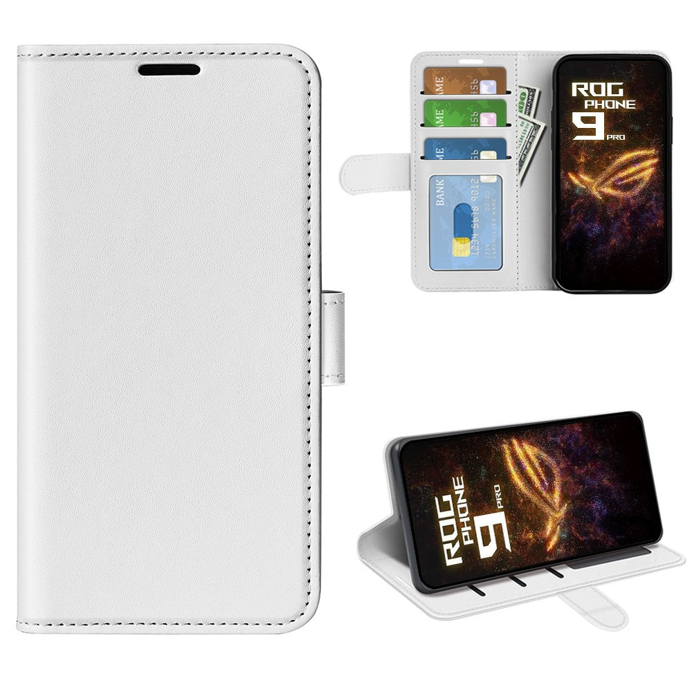 For Asus ROG Phone 9 Pro 5G Case Crazy Horse Texture Stand Leather Phone Cover
