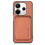 For Xiaomi Redmi Note 14 4G (163.25mm) Case Magnetic Detachable Card Holder Phone Back Cover