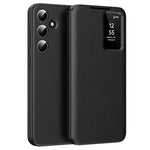 For Samsung Galaxy A55 5G Case with Card Holder Smart View Window Leather Phone Cover