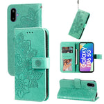 For Samsung Galaxy F06 5G Case Floral Pattern PU Leather Wallet Stand Phone Cover