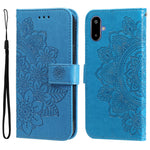 For Samsung Galaxy F06 5G Case Floral Pattern PU Leather Wallet Stand Phone Cover