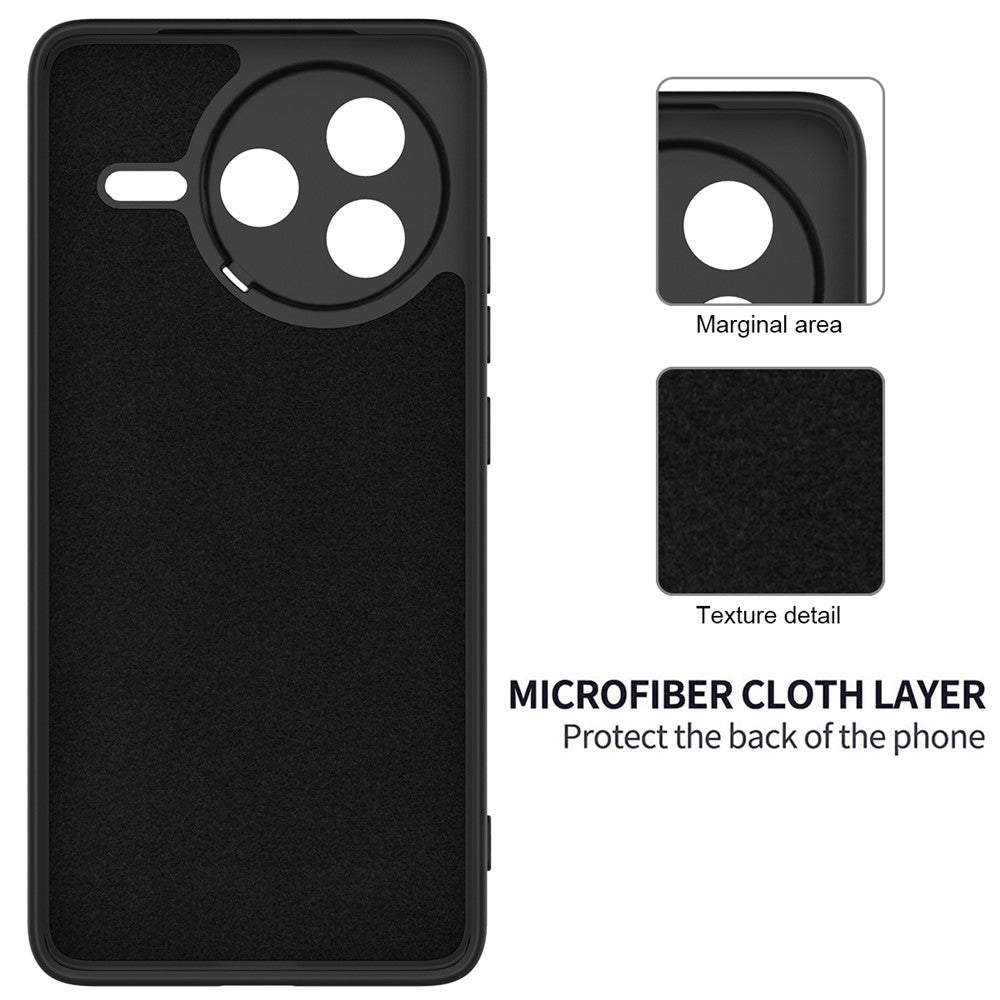 For Xiaomi Poco F7 Pro 5G / Redmi K80 5G Liquid Silicone Case Phone Back Cover with Hand Strap