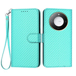 For Honor X60 5G / Honor X9c Smart 5G Wallet Case with Strap Carbon Fiber Texture Leather Mobile Cover