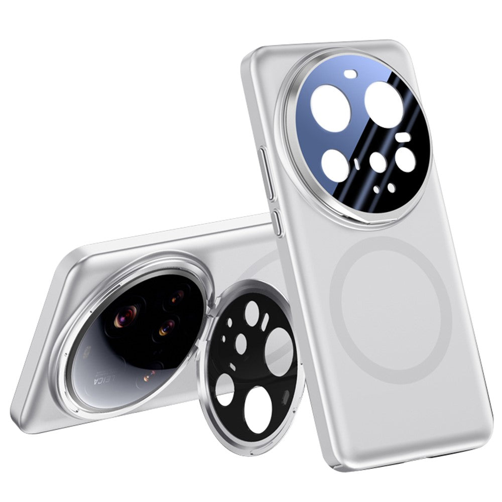 For Xiaomi 15 Ultra Case Magnetic Case Lens Film Kickstand Hard PC Phone Cover