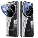 For Xiaomi 15 Ultra Magnetic Case Lens Film Kickstand Clear PC Back Cover