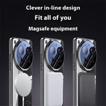 For Xiaomi 15 Ultra Magnetic Case Lens Film Kickstand Clear PC Back Cover
