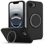 For iPhone 17th / 16th Case Compatible with MagSafe Kickstand PC + Silicone Phone Cover