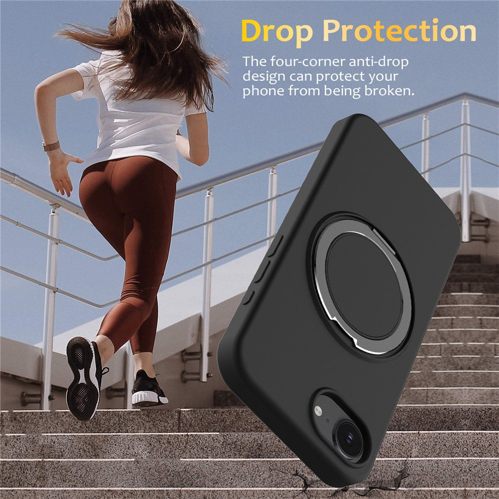 For iPhone 17th / 16th Case Compatible with MagSafe Kickstand PC + Silicone Phone Cover