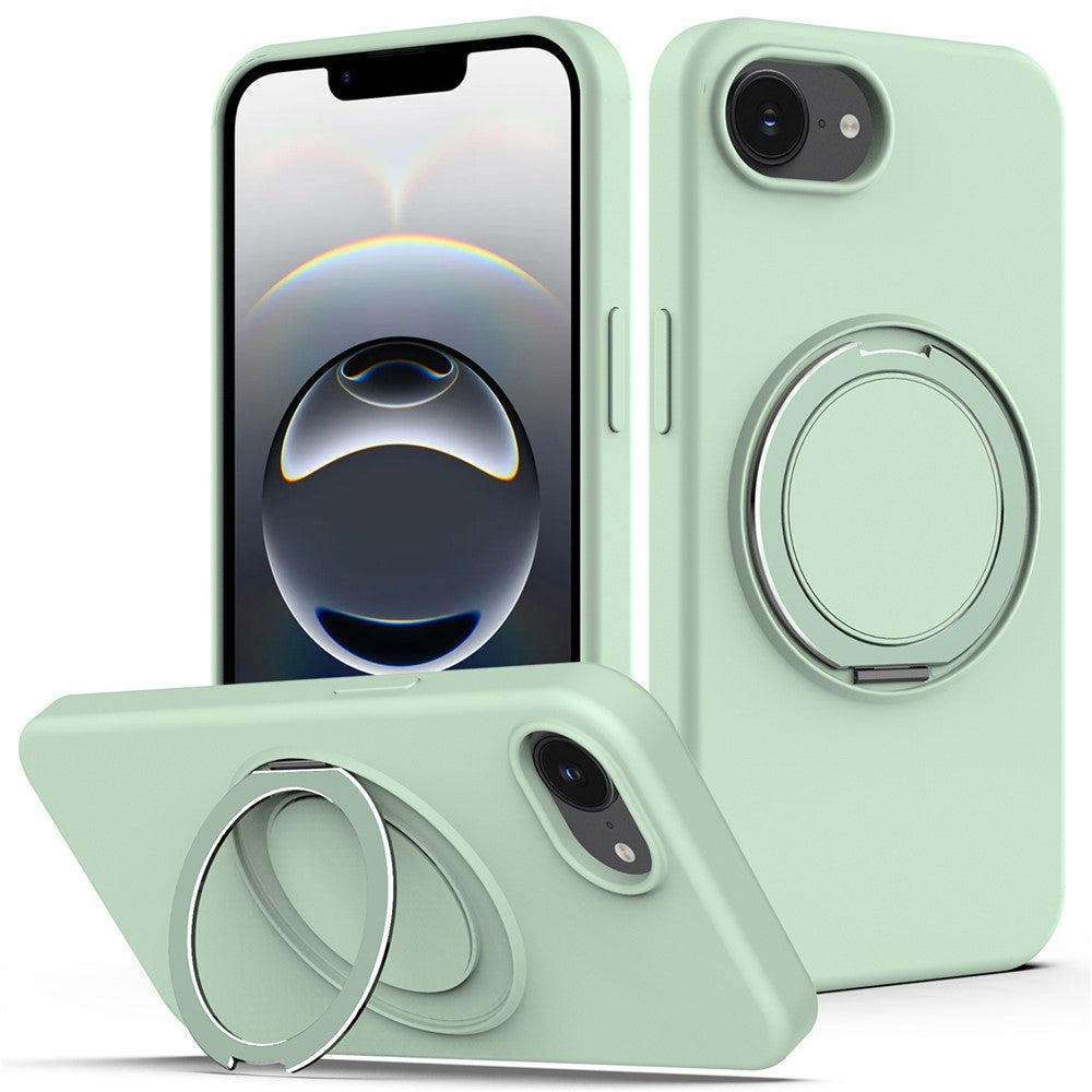 For iPhone 17th / 16th Case Compatible with MagSafe Kickstand PC + Silicone Phone Cover