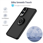 For Samsung Galaxy S25 Edge Case PC + TPU Ring Kickstand Anti Drop Phone Back Cover