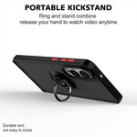 For Samsung Galaxy S25 Edge Case PC + TPU Ring Kickstand Anti Drop Phone Back Cover