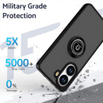 For Xiaomi Poco X7 Pro 5G Case PC + TPU Ring Kickstand Anti Drop Phone Back Cover