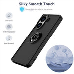 For Xiaomi Poco X7 Pro 5G Case PC + TPU Ring Kickstand Anti Drop Phone Back Cover