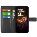 For Asus ROG Phone 9 Pro 5G Stand Case Anti-Scratch Calf Texture Leather Phone Cover