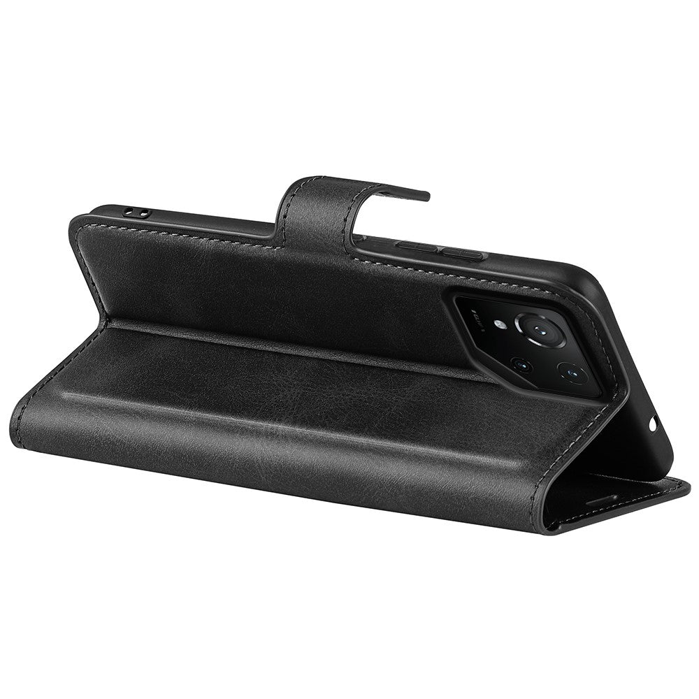 For Asus ROG Phone 9 Pro 5G Stand Case Anti-Scratch Calf Texture Leather Phone Cover