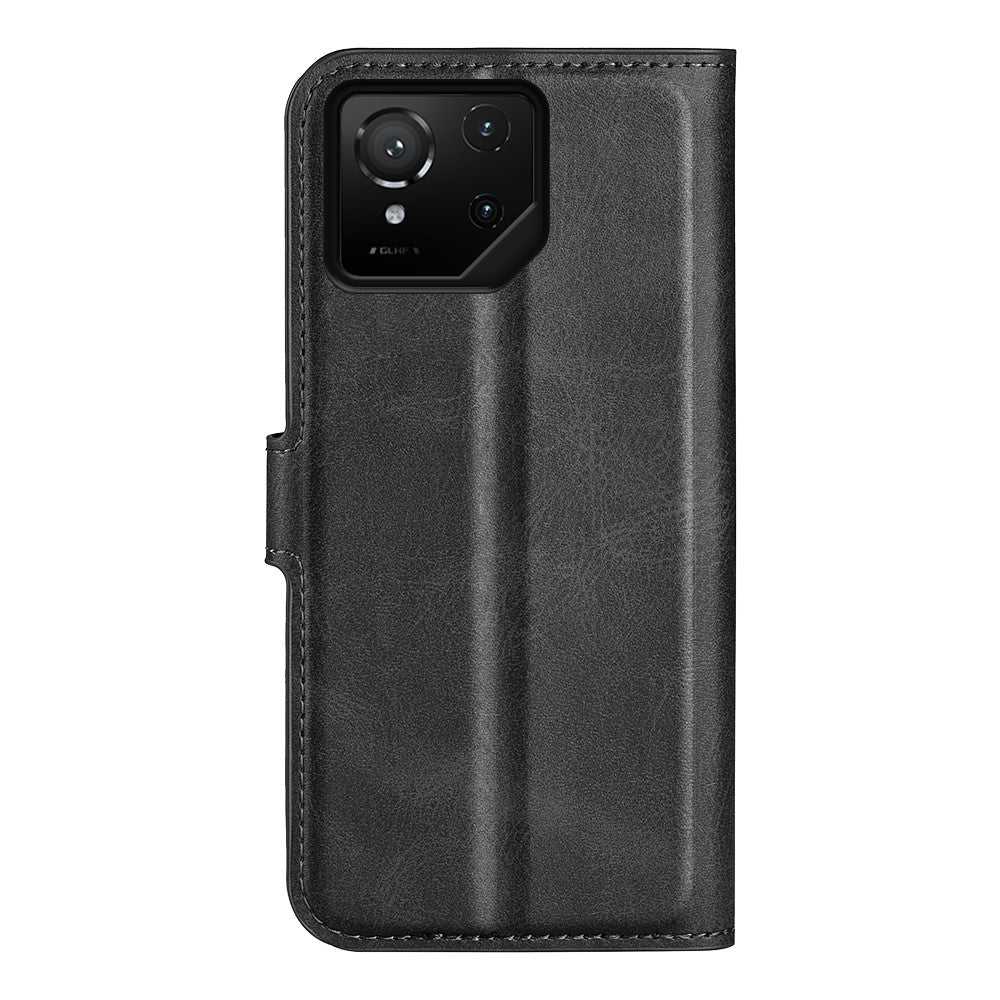For Asus ROG Phone 9 Pro 5G Stand Case Anti-Scratch Calf Texture Leather Phone Cover