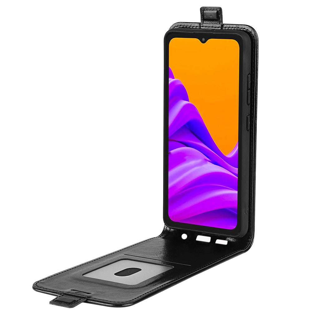 For Samsung Galaxy XCover7 Pro Case with Card Slots Vertical Flip Leather Phone Cover